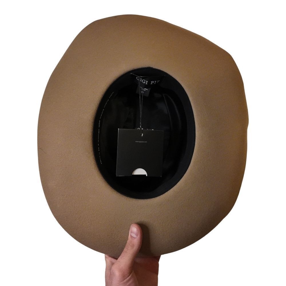 GIGI PIP 100% Australian Wool NWT Tan Cowboy Hat - Picture 4 of 7